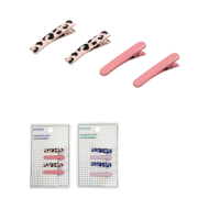 Miniso 35cm Leopard Hair Clips 4 Pcs