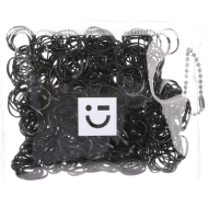 Miniso Disposable  And  Durable Small Rubber Bands  Black 500Pcs