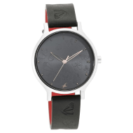 Fastrack I Love Me Quartz Analog Black Dial Leather Strap Watch for Girls