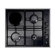Elba Gas Hob 60cm Black + Electric
