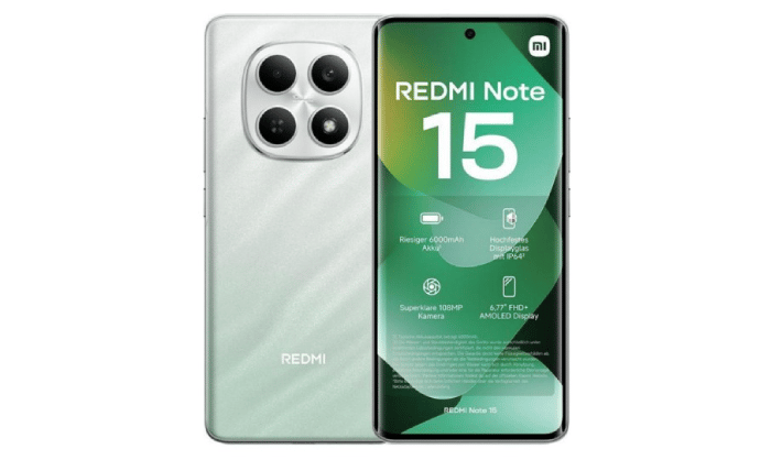 Xiaomi Mobile Phone Redmi Note 15 4G 6GB + 128GB - Forest Green + 