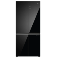 Haier 545L Four Door Side By Side Refrigerator Black Glass - Forst Free