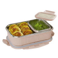 Borosil Larah Freshbyte Rectangular Lunch Box 800ML