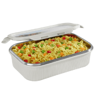 Borosil Larah Freshbyte Rectangular Lunch Box 800ML