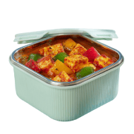 Borosil Larah Freshbyte Square Container with Lid 800 ML