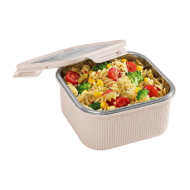 Borosil Larah Freshbyte Square Container with Lid 800 ML