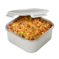 Borosil Larah Freshbyte Square Container with Lid 1600 ML