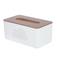 Miniso Imitation Wood Pattern Tissue Box – L
