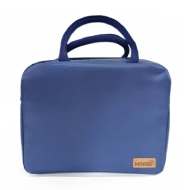Miniso Solid Color Lightweight Large Capacity Lunch Bag - Navy