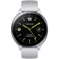 Xiaomi Watch 2 Silver Case With Gray TPU Strap