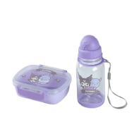 Miniso Kuromi Bento Box And Water Bottle Set