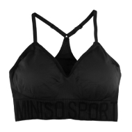 Miniso Women's Sport Bra (Black)