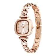 Titan Raga Showstopper Quartz Analog Rose Gold Dial Metal Strap Watch For Women