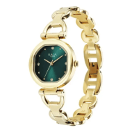 Titan Raga Showstopper Quartz Analog Green Dial Metal Strap Watch For Women