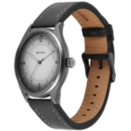 Titan Neo Basics Analog with Gray Dial Gray Leather Strap Watch for Men