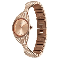 Titan Raga Memoirs Quartz Analog Rose Gold Dial With Rose Gold Metal Strap Watch For Women