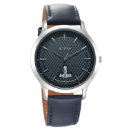 Titan Karishma Quartz Analog Blue Dial Leather Strap Watch for Men