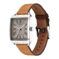 Titan Retro Revive Quartz Analog White Dial Leather Strap for Men