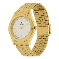 Titan Analog Silver Dial Stainless Steel Strap watch for Men