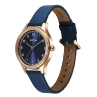 Titan Neo Quartz Analog Blue Dial Blue Leather Strap Watch For Women