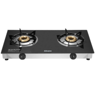Abans Double Burner Glass Top Gas Cooker