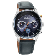 Titan Octane Quartz Multifunction Blue Dial With Blue Leather Strap Watch For Men