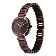 Titan Raga Delight Quartz Analog Brown Dial Brown Metal Strap Watch For Women