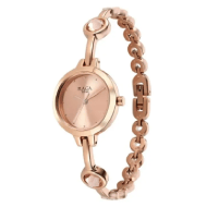 Titan Raga Viva Quartz Analog Rose Gold Dial Metal Strap Watch for Women