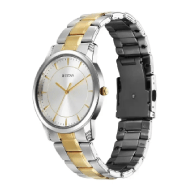 Titan Quartz Silver Dial Stainless Steel Strap Watch for Men