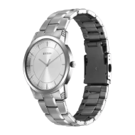 Titan Quartz Analog Watch with Silver Dial & Stainless Steel Strap for Men