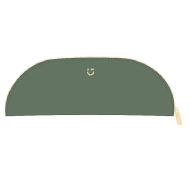 Miniso Minimalism Retro Collection Arched Stationery Case - Blackish Green