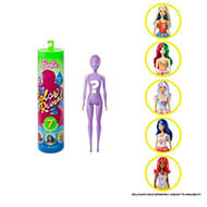 Barbie Color Reveal Foodie Themed Doll with 7 Surprises Including Scented Wig - GTP41