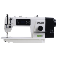 DOLLOR Single Needle Direct Drive Straight Stitch, Zigzag & Manual Embroidery Machine with Complete Set, Table Stand & Wheels