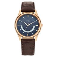 TITAN Lagan Blue Dial Leather Strap - Gents