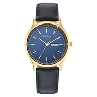 TITAN Lagan Blue Dial Leather Strap - Gents 