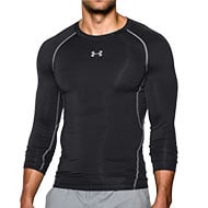 Men's UA HeatGearÂ® Armour Long Sleeve Compression Shirt - Black