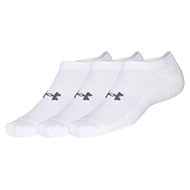 Adult UA Training Cotton No Show Socks 3-Pack - White