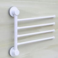 ECOCO E1610 Bathroom Towel Drying Rack 4 Bar Revolving 180 