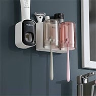 ECOCO E1924 Toothbrush cup & Toothbrush Holder Set (Double Cups)