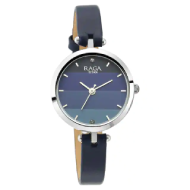 TITAN Raga Viva Blue Dial Leather Strap Watch