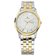 TITAN Silver Dial Stainless Steel Strap Watch - Gents 