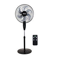 ABANS 18 Inch Stand Fan With Remote and Timer â€“ Black 