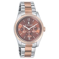 TITAN Round Analog Brown Dial Watch - Gents 