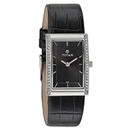 TITAN Rectangle Analog Black Dial Ladies Watch