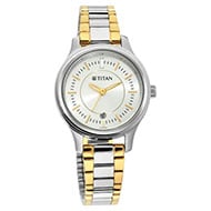 TITAN Silver Dial Analog Watch - Ladies - 2638BM01