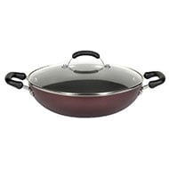 Meyer 30cm Covered Kadai Wok