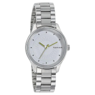 FASTRACK  White Dial Stainless Steel Strap Watch