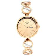 Titan Raga Viva Rose Gold Dial Metal Strap Watch