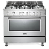 ELBA 90CM Gas Cooker with Gas Oven Stainless Steel - Silver
