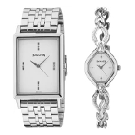 SONATA Analog White Dial Unisex 